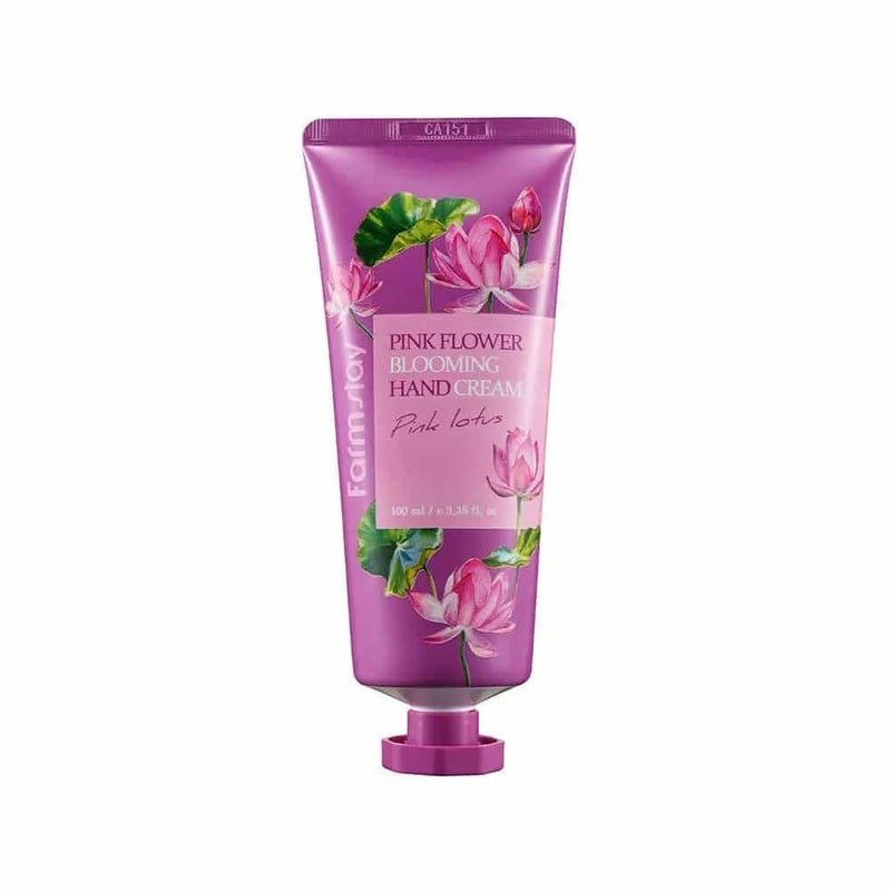 Farm Stay Pink Flower Hand Cream, Lotus Extract, 100ml