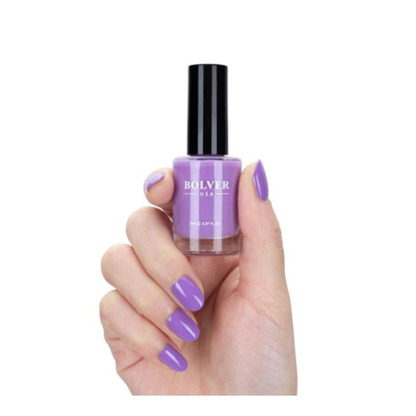 Bolver Nail Polish 721 Lavender High-Gloss Quick-Dry UV Resistant 11ml