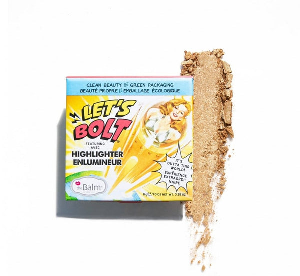 The Balm Let's Bolt Golden Highlighter for Face Makeup, 8g