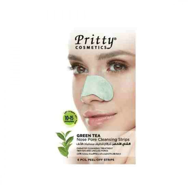 Pritty Green Tea Nose Pore Cleansing Strips 6 Count