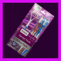 Norsina Medium Toothbrush Set with Tongue Cleaner 5 Count
