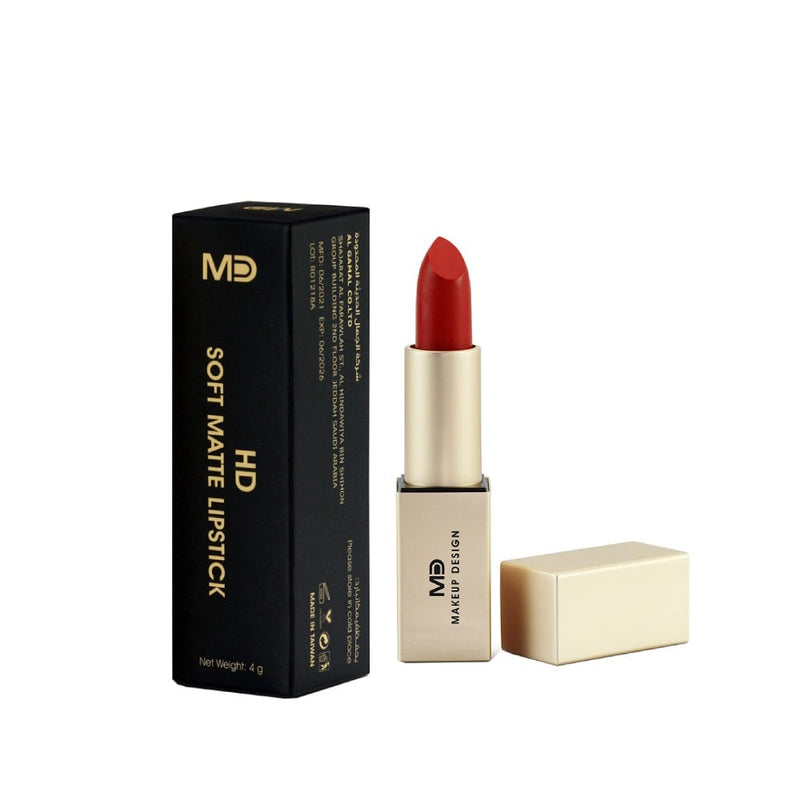 Md Soft Matte Cream Lipstick L001, 4g, Long-Lasting, Hydrating