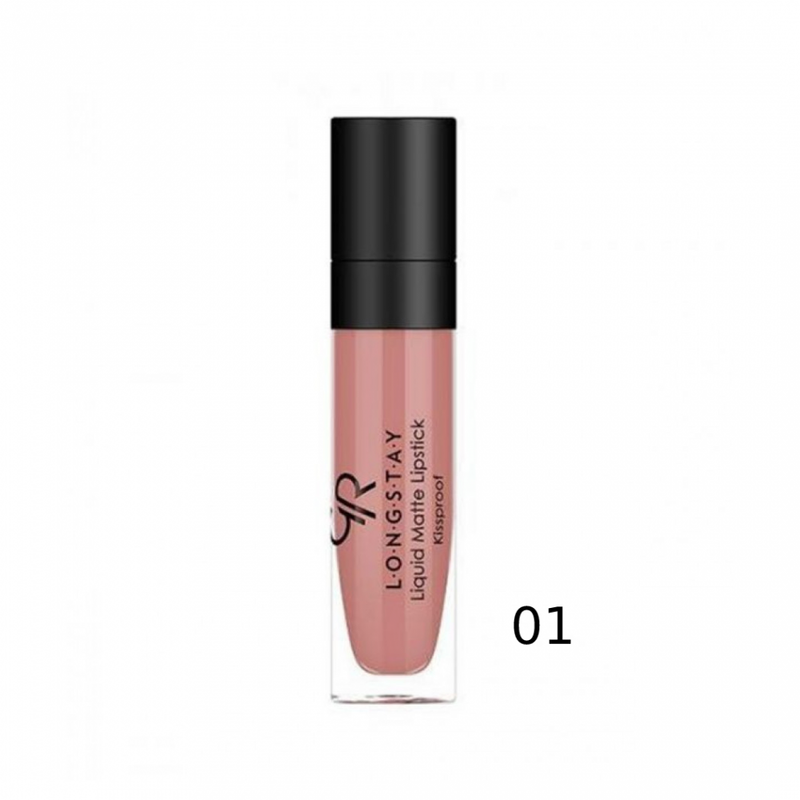 Golden Rose Matte Liquid Lipstick Brown 01 with Vitamin E & Shea Butter 5.5g