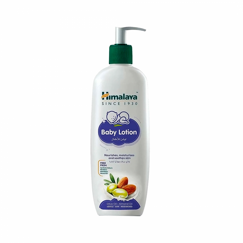 Himalaya Baby Lotion, Almond and Olive Oil, 400 ml, Paraben-Free