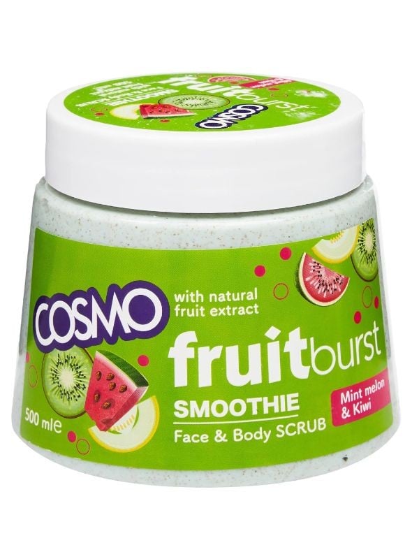 Cosmo Mint Watermelon Kiwi Face & Body Scrub 500ml