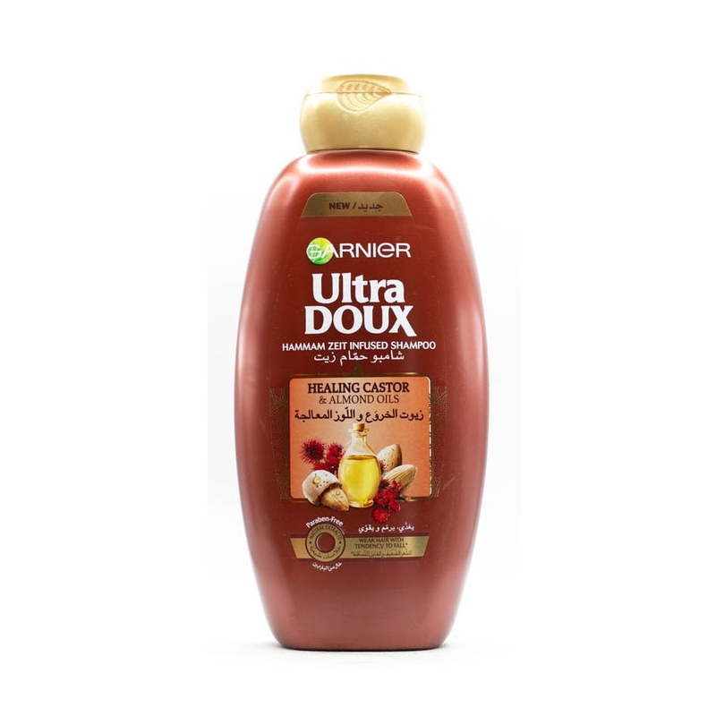 Garnier Ultra Doux Hair Mask Shampoo with Castor & Almond Oil 600ml