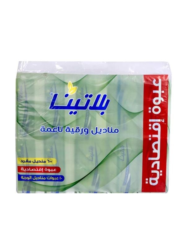 Platinum Soft Paper Tissues - 10 Packs, 600 Tissues Total