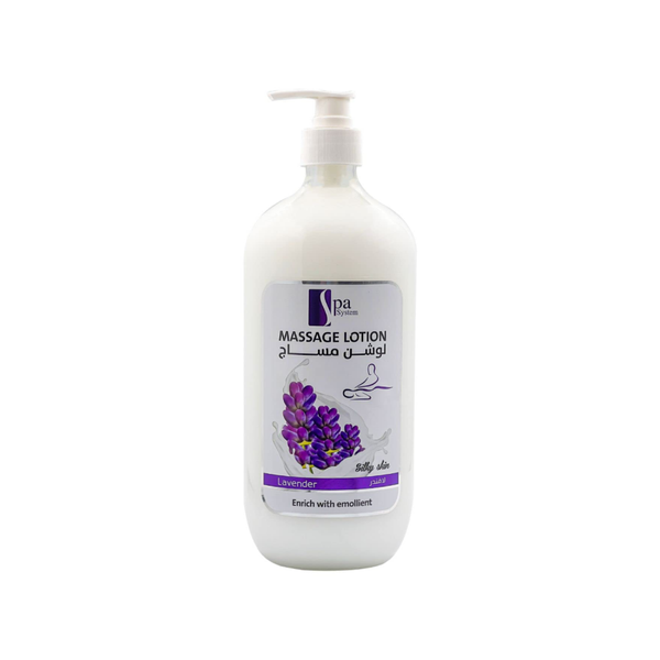 Spa System Lavender Body Massage Lotion, 1000 ml
