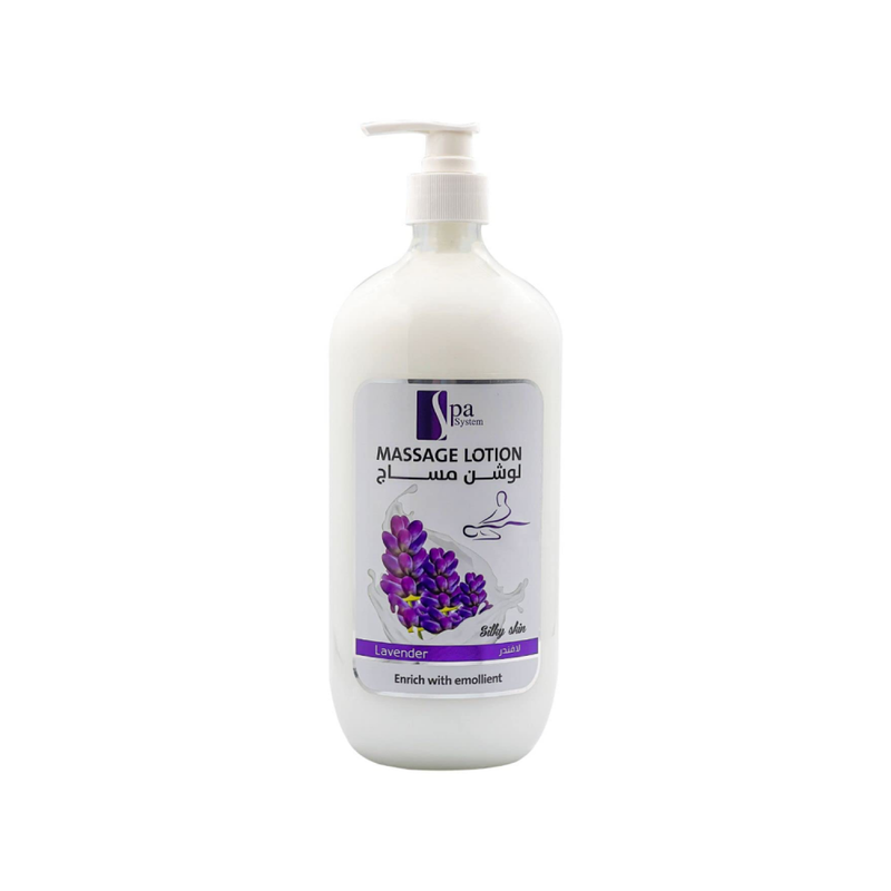 Spa System Lavender Body Massage Lotion, 1000 ml