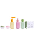 Solo Go Travel Bottle Set with Hair Brush 6 PCS